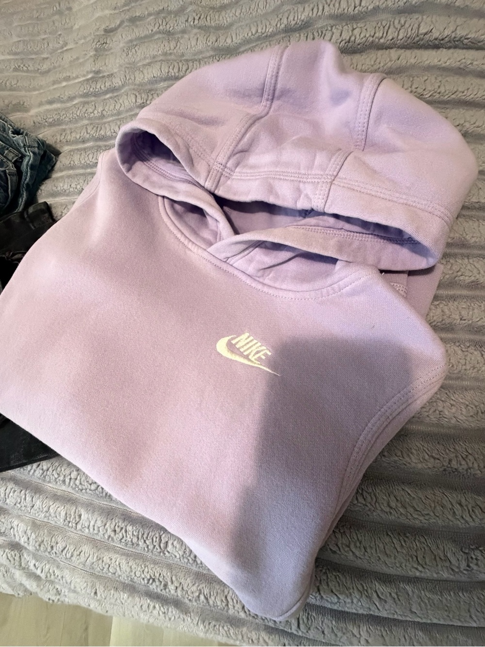 Nike Lavender Pullover Hoodie with White Logo